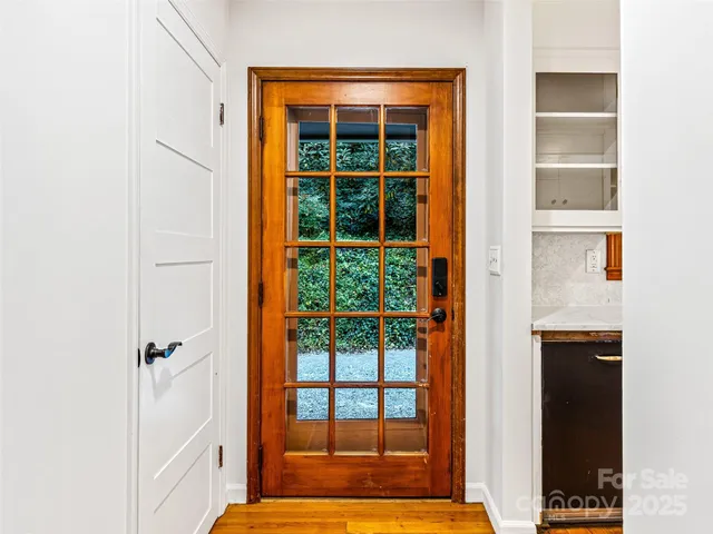 a view of front door