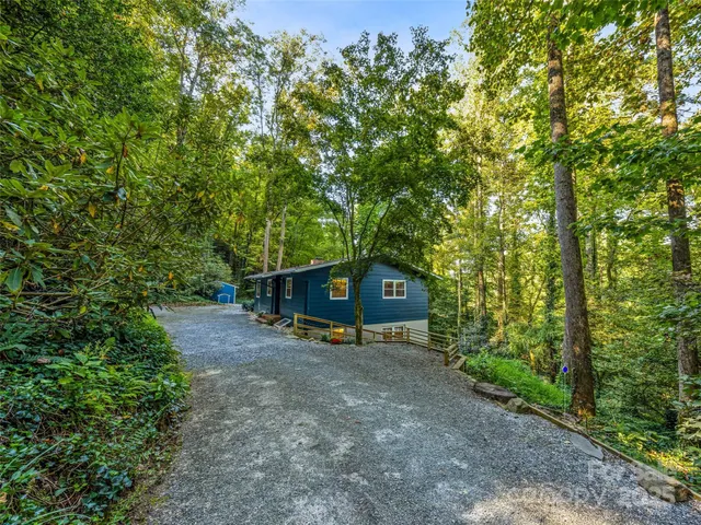 a view of a wooden door