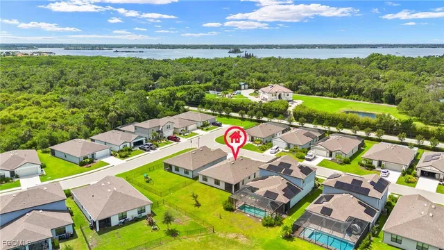 a view of yard with swimming pool and outdoor seating