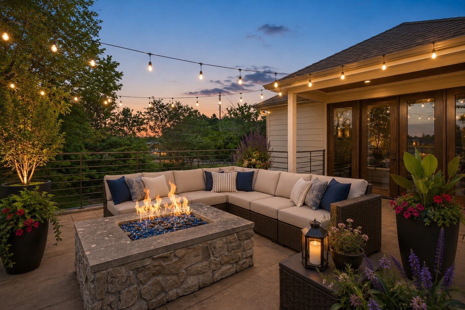 3202 Ozark Street Houston, TX 77021 - Photo 2 of 31 Rooftop firepit with skyline views.