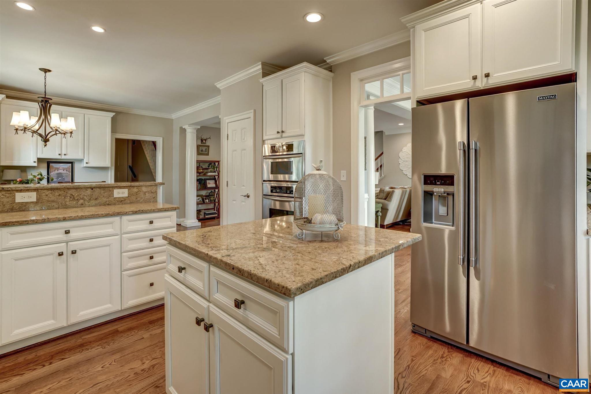 5047 Brook View Road Crozet, VA 22932 - Photo 18 of 68 a kitchen with stainless steel appliances granite countertop a refrigerator and a sink