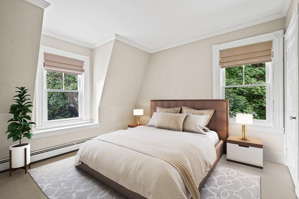 8 Garden Road Wellesley, MA 02481 - Photo 21 of 30 a bedroom with a large bed and a large window