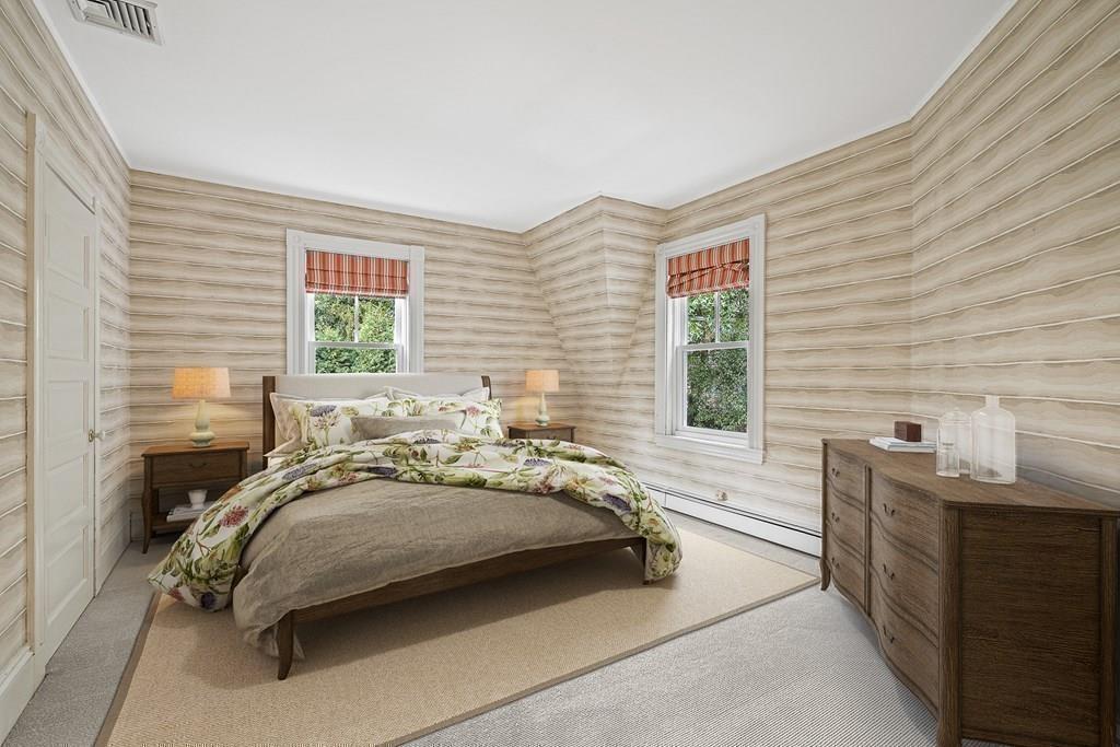 8 Garden Road Wellesley, MA 02481 - Photo 22 of 30 a bedroom with a bed and windows