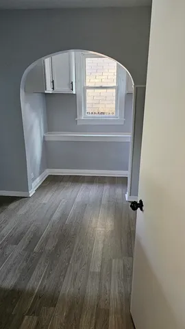 a view of walk in closet with window