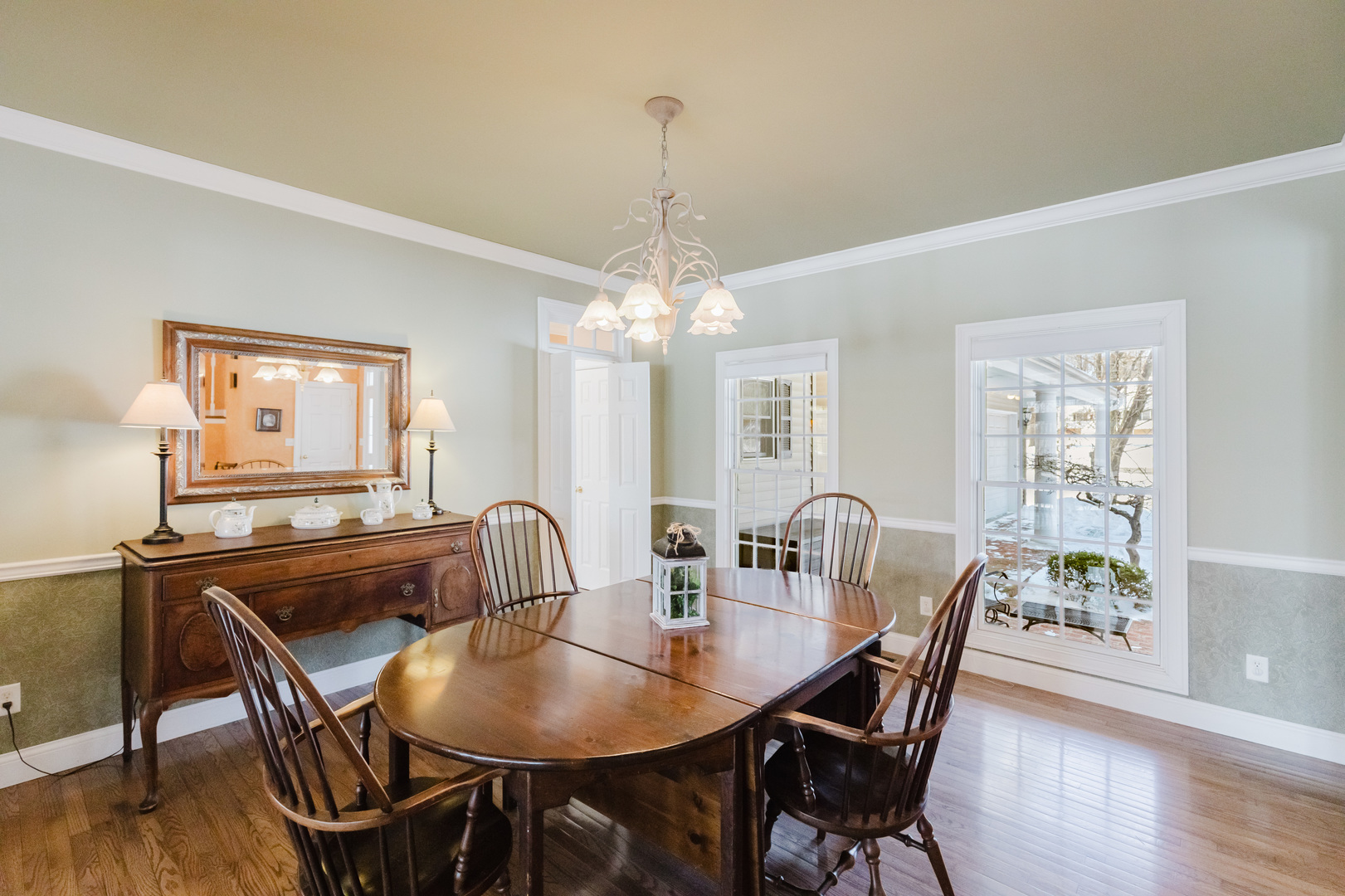 4996 Andrew Road Marion, IL 62959 - Photo 15 of 85 a view of a dining room with furniture window and wooden floor