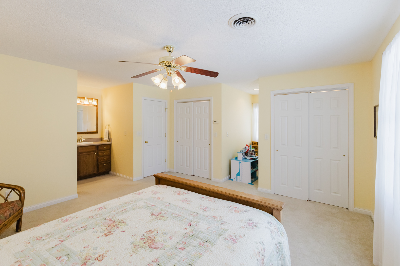 4996 Andrew Road Marion, IL 62959 - Photo 41 of 85 a bedroom with a bed and a view of kitchen