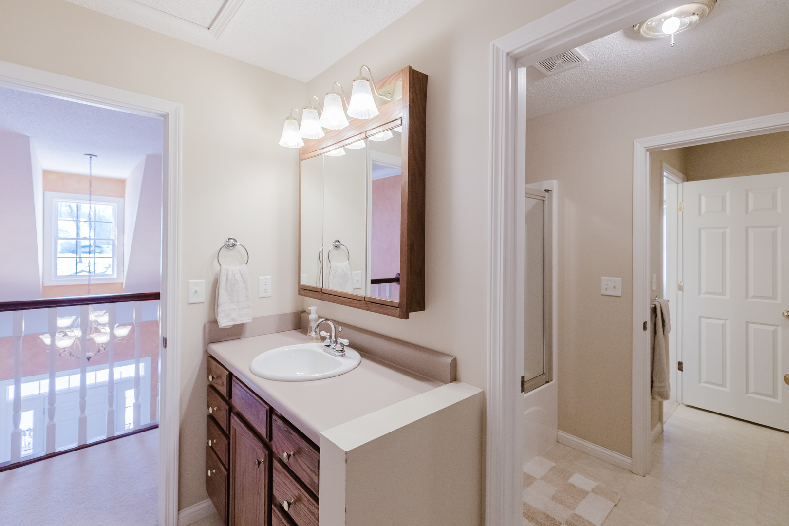 4996 Andrew Road Marion, IL 62959 - Photo 47 of 85 a bathroom with a sink vanity and a mirror