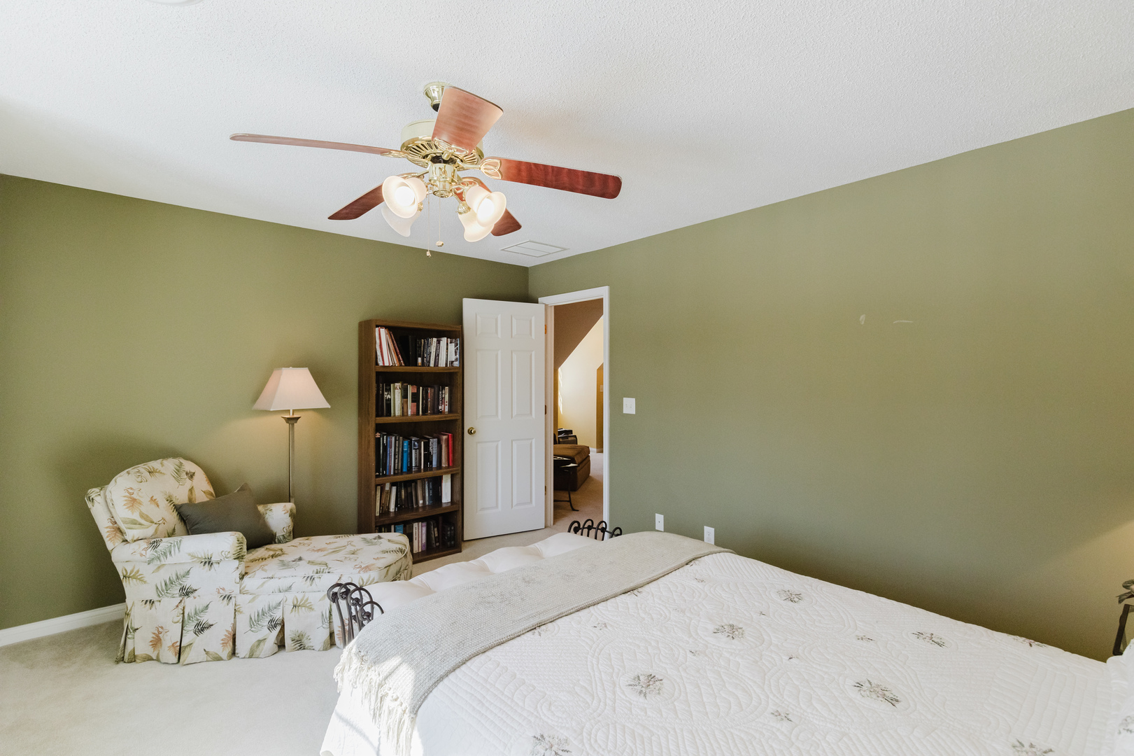 4996 Andrew Road Marion, IL 62959 - Photo 58 of 85 a bedroom with a bed and a chandelier