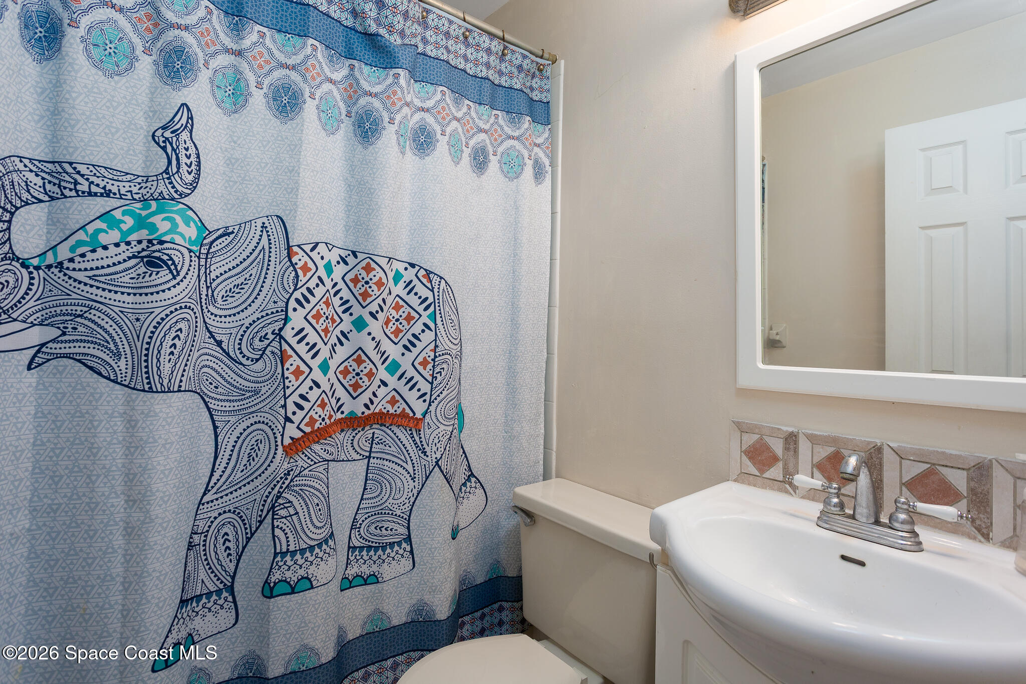 2255 Ladner Road Northeast Palm Bay, FL 32907 - Photo 8 of 22 a bathroom with a sink and a mirror