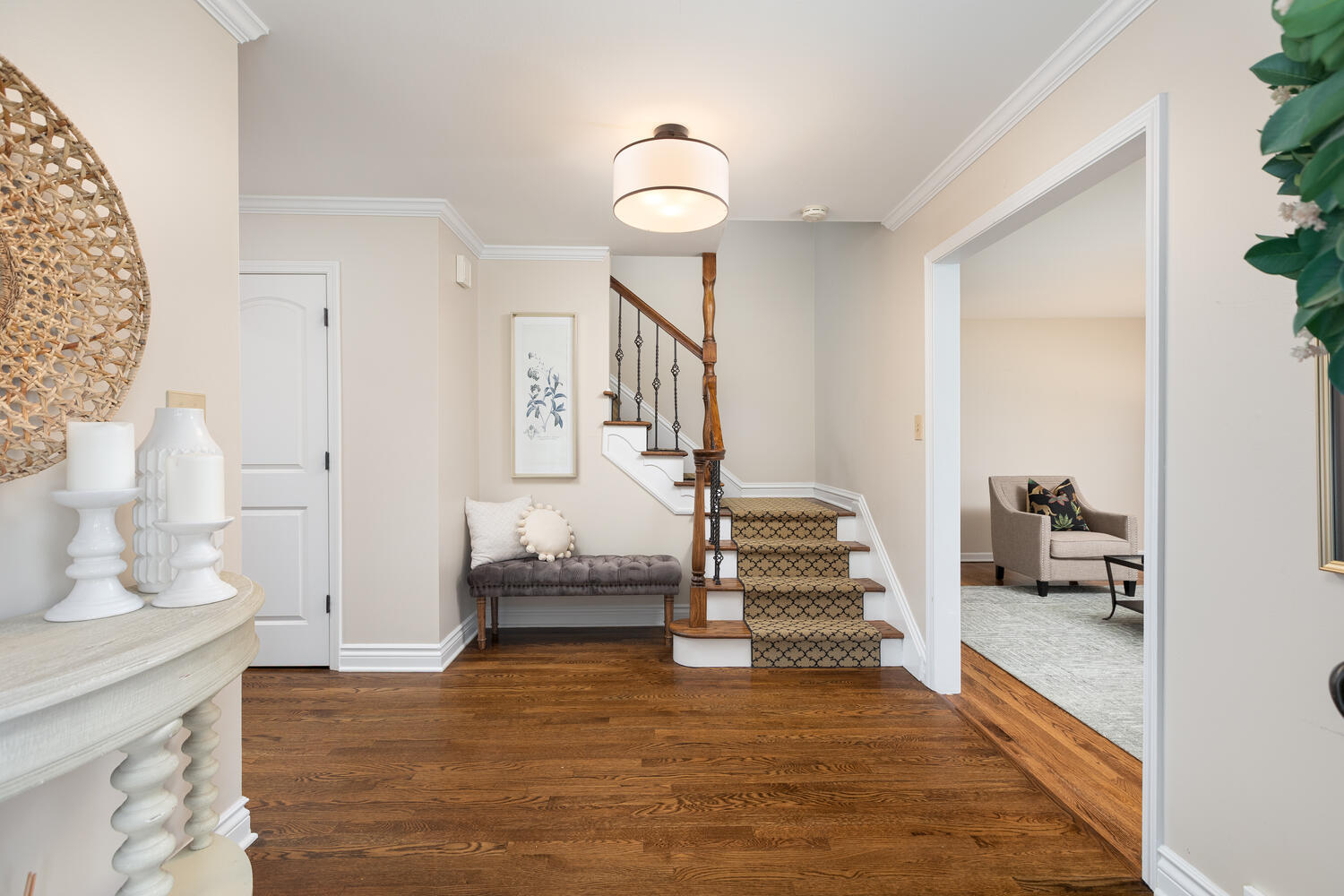 2S151 Stratford Road Glen Ellyn, IL 60137 - Photo 26 of 48 a view of entryway and hall with wooden floor