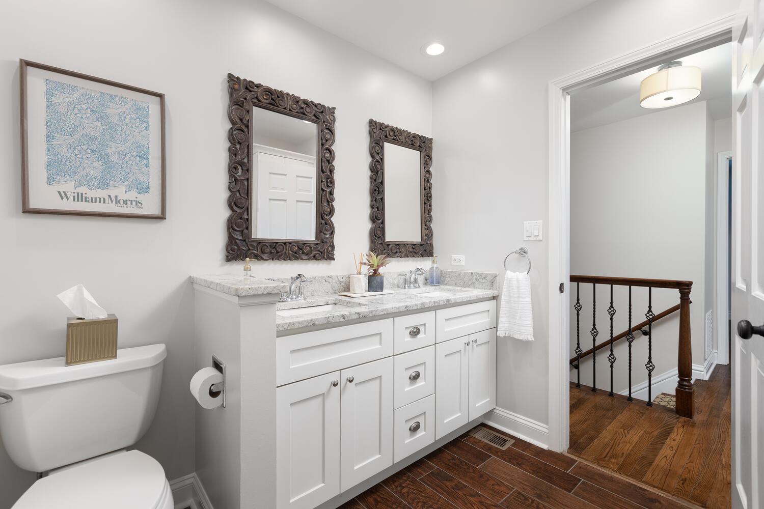 2S151 Stratford Road Glen Ellyn, IL 60137 - Photo 33 of 48 a bathroom with a toilet sink and mirror
