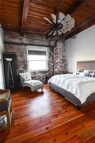 a view of sitting space in the back of a building