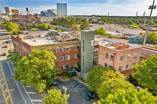 a front view of a multi story residential apartment building