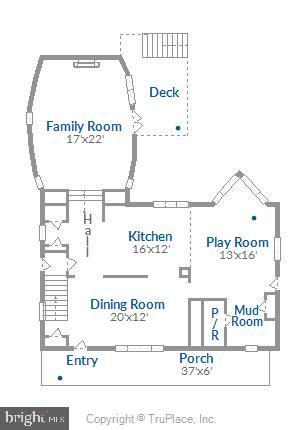 818 Ridgeleigh Road Baltimore, MD 21212 - Photo 63 of 68 Main level floorplan