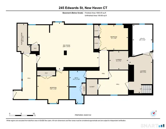 $2,200 | 245 Edwards Street, Unit GARDEN, New Haven, CT 06511