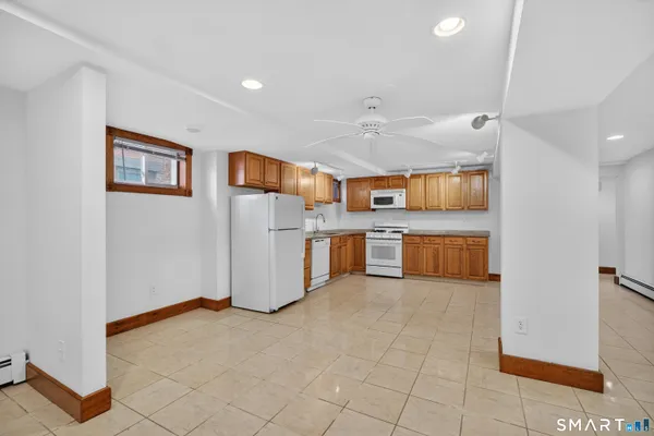 a view of a kitchen with a sink