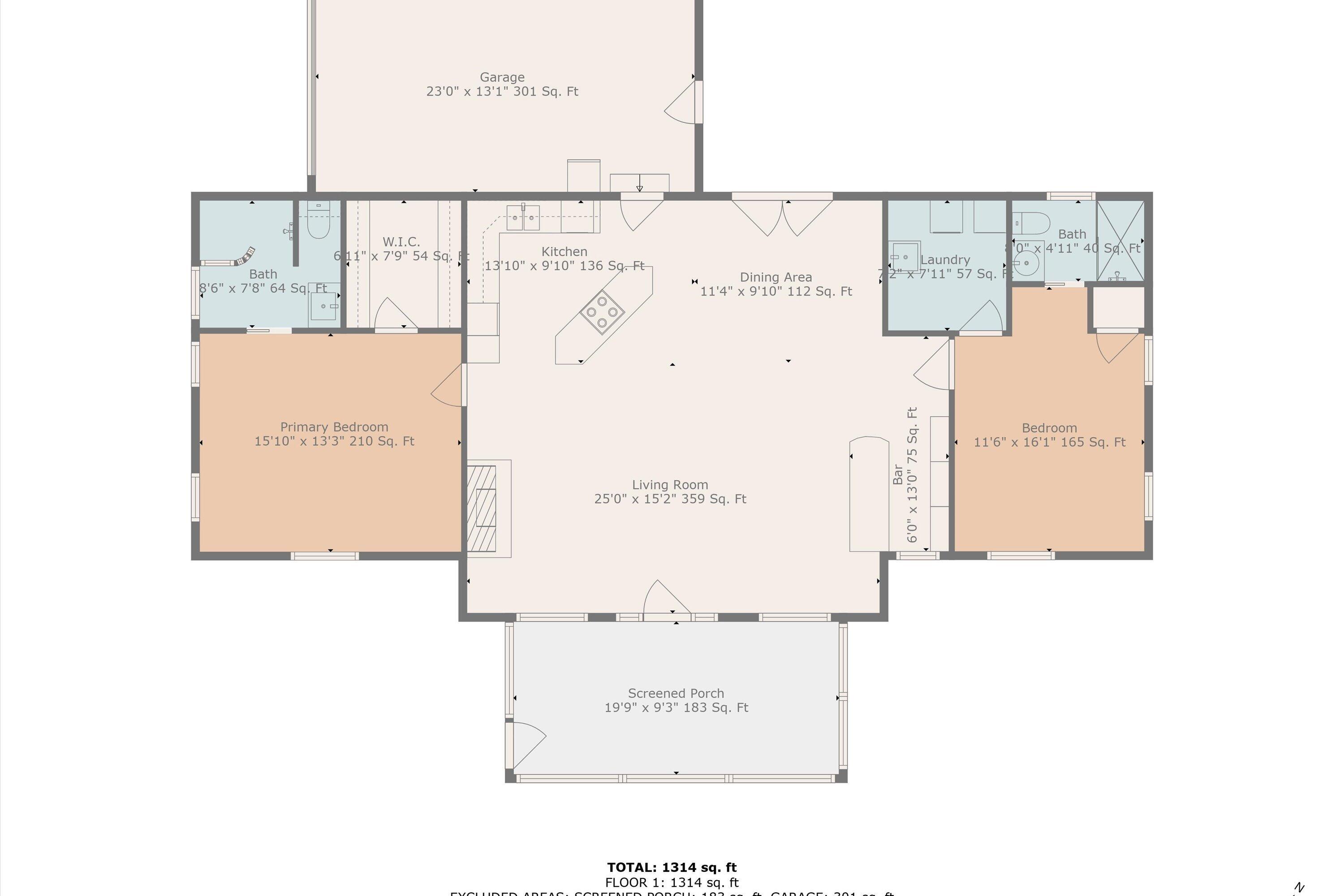 950 Turners Creek Road Callaway, VA 24067 - Photo 46 of 46 46-Floor Plan