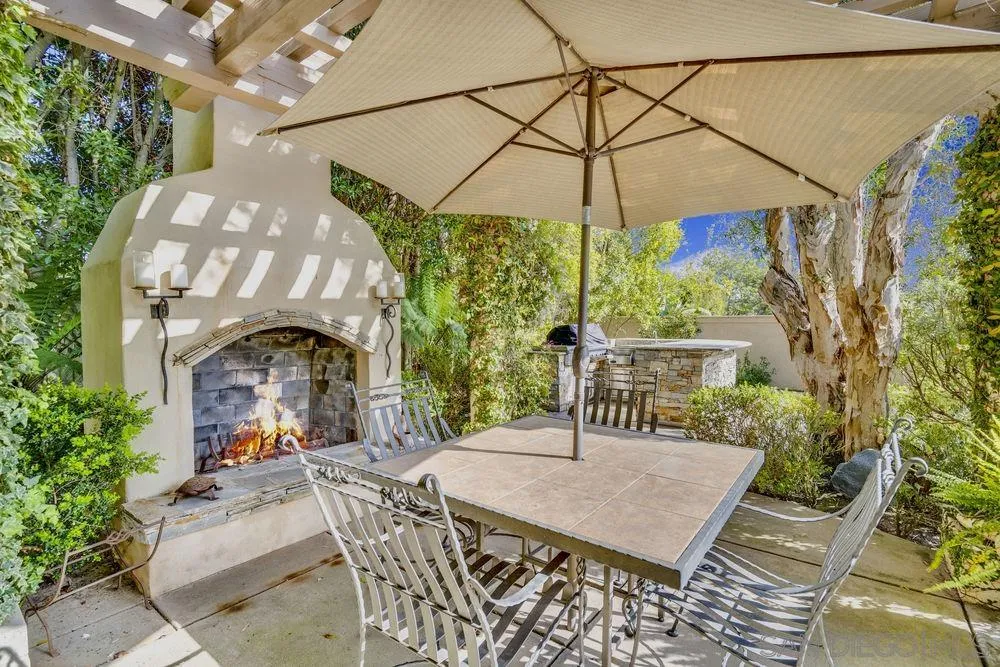 7745 St Andrews Road Rancho Santa Fe, CA 92067 - Photo 24 of 29 a view of an outdoor sitting area with furniture
