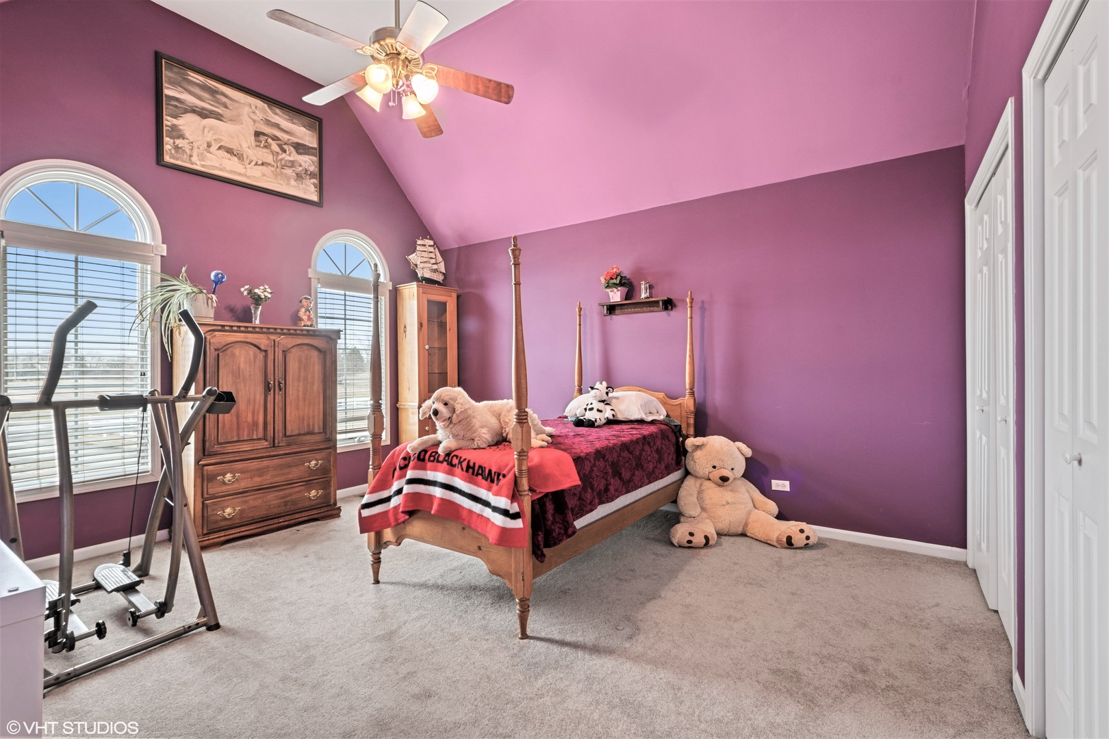 8734 West Offner Road Monee, IL 60449 - Photo 19 of 33 a bedroom with furniture and a window