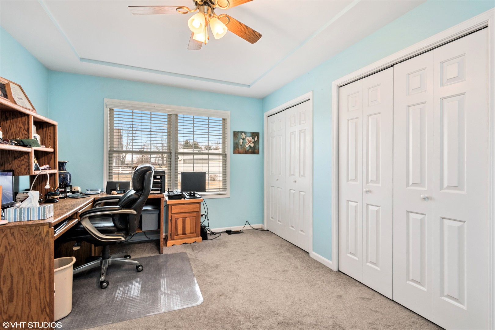 8734 West Offner Road Monee, IL 60449 - Photo 20 of 33 a view of a workspace with furniture and a window