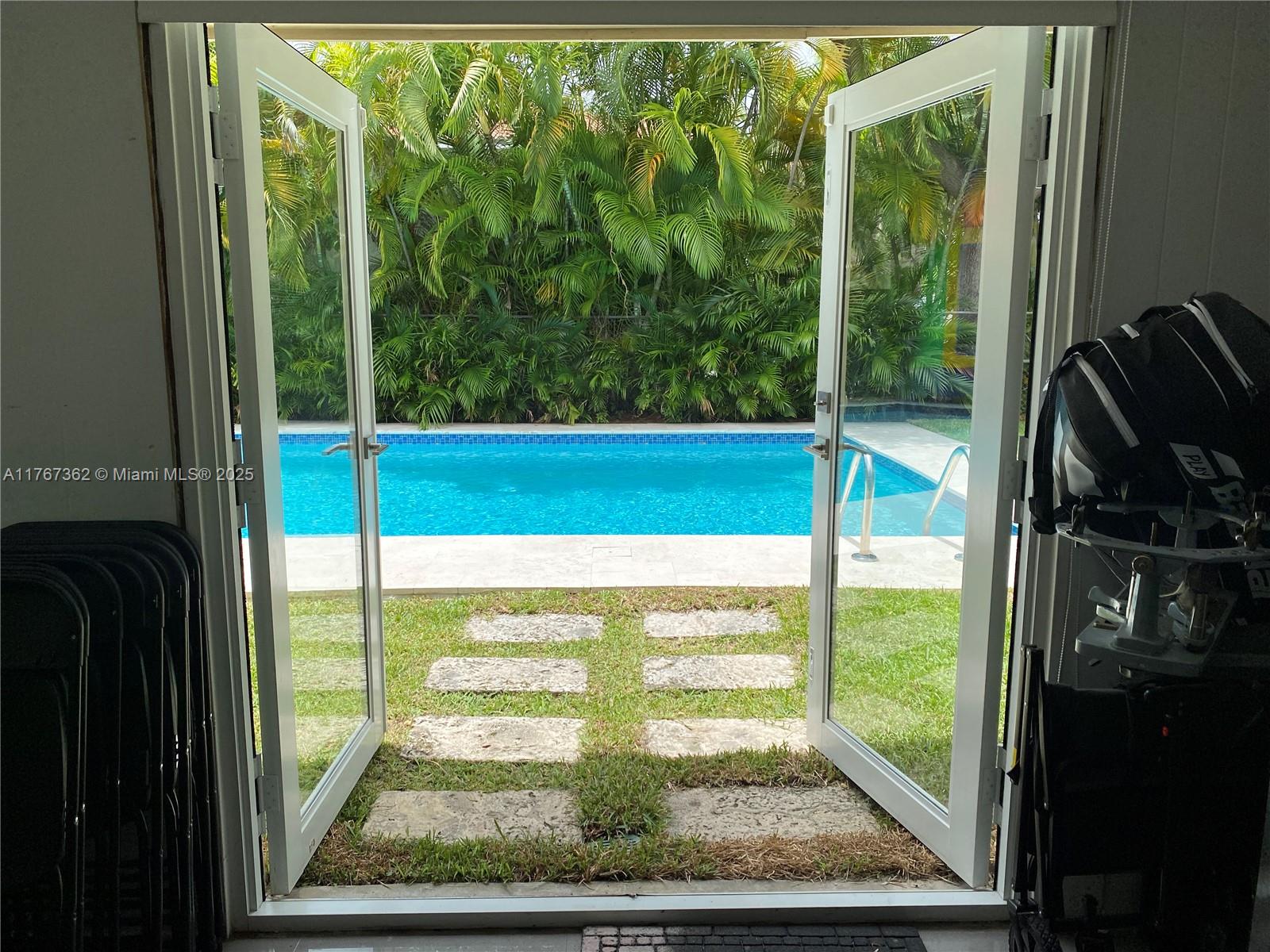 790 Southwest 21st Road Miami, FL 33129 - Photo 20 of 83 Pool House to Pool Area