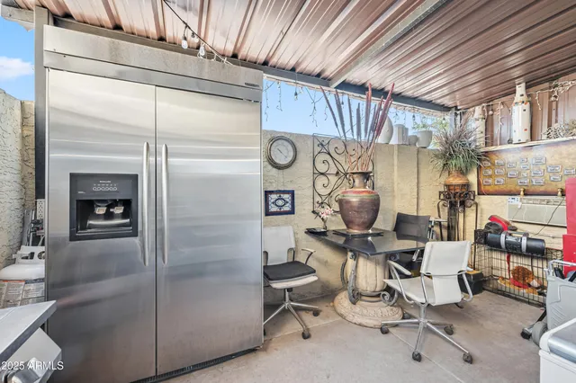 a living room filled with furniture