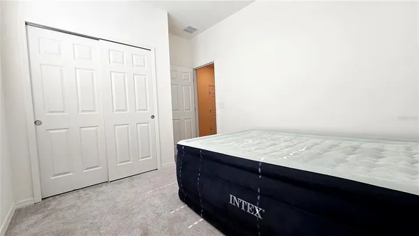 a room with cabinets