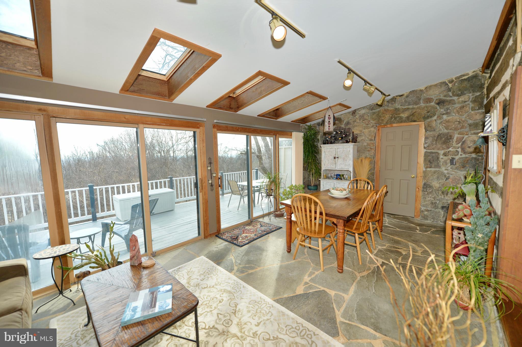 34973 Sunny Ridge Road Round Hill, VA 20141 - Photo 21 of 52 Sun room with stone, paneled and log cabin walls