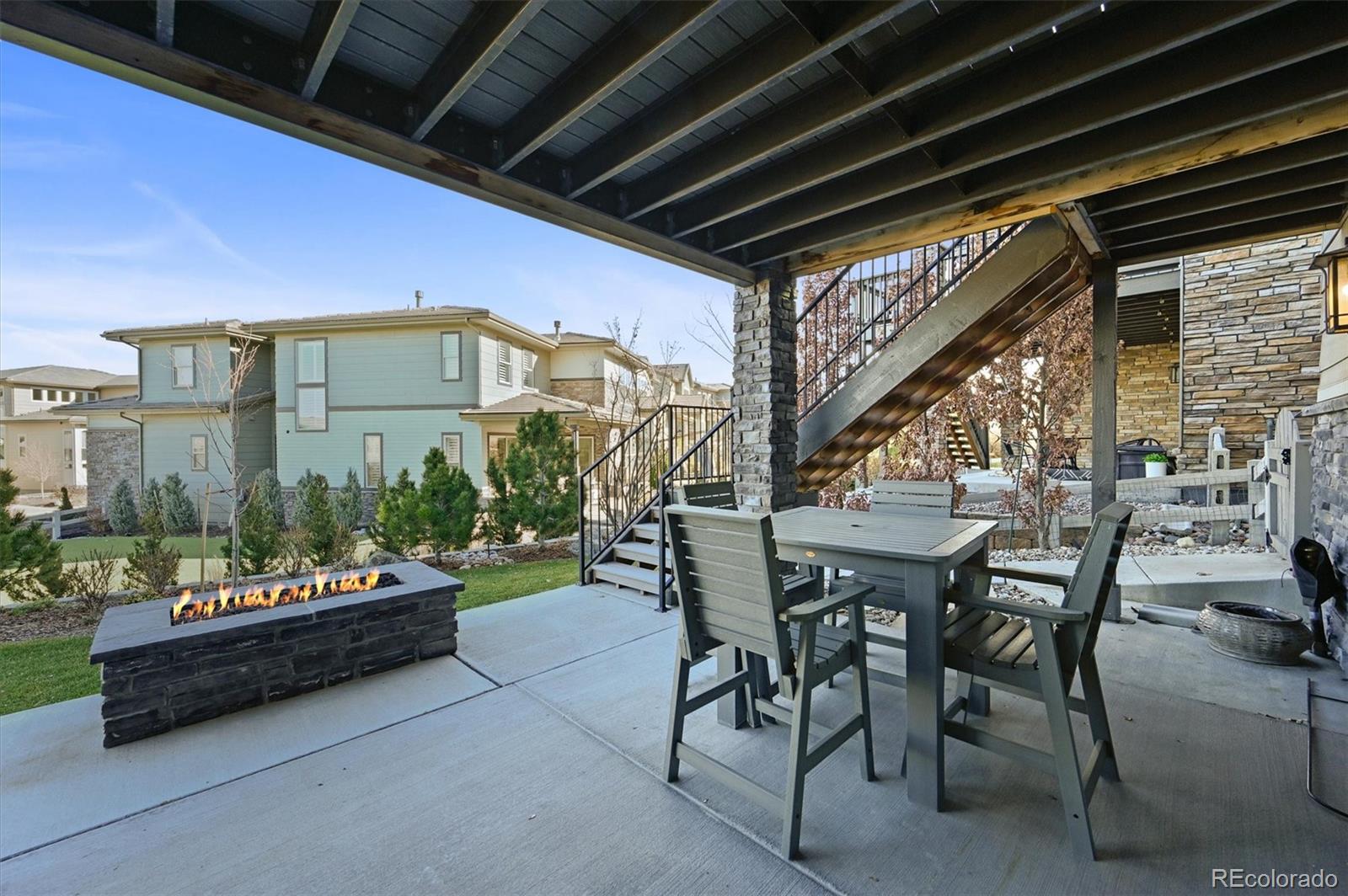 493 Meadowleaf Lane Highlands Ranch, CO 80126 - Photo 39 of 48 a outdoor space with lots of table and chairs