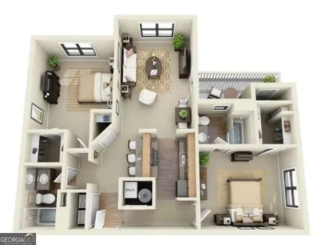 $1,597 | 3450 Jones Mill Road, Unit 1105, Norcross, GA 30092