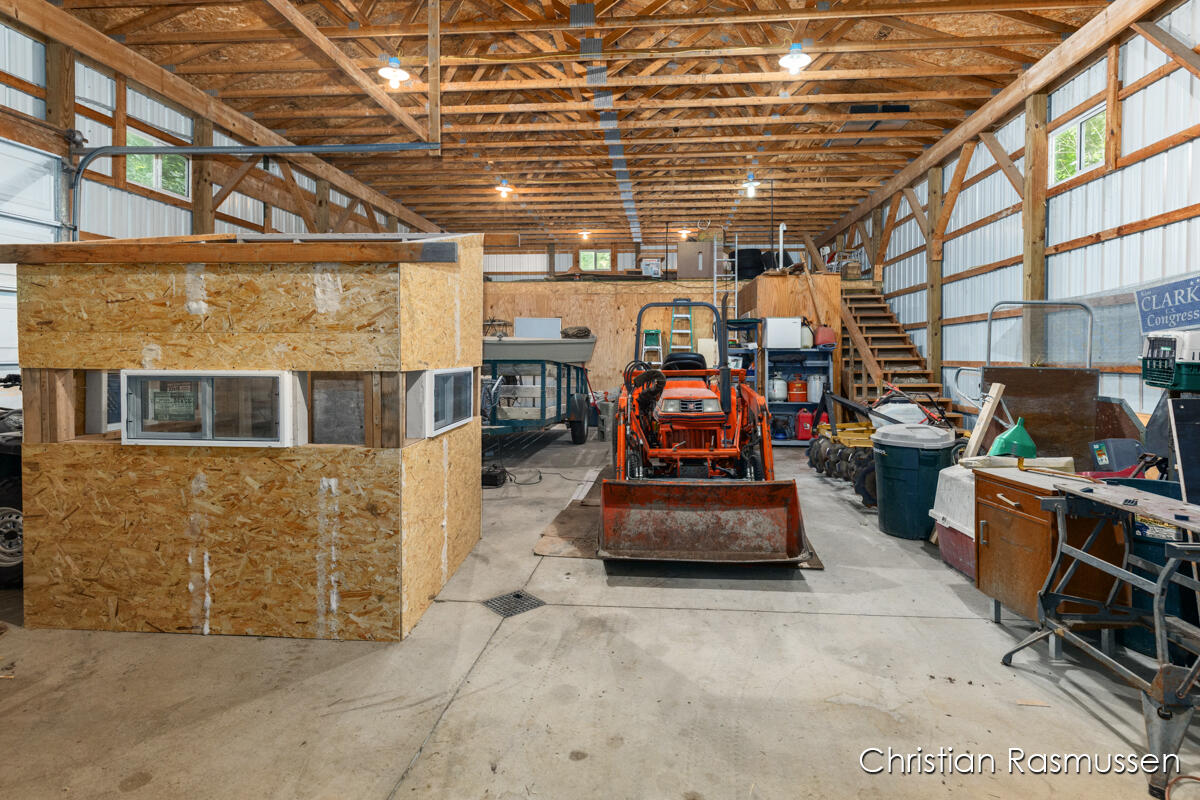 18 Dick Road Fenwick, MI 48834 - Photo 8 of 32 Pole Barn Interior