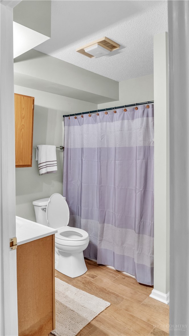 117 Rhododendron Drive Beech Mountain, NC 28604 - Photo 14 of 33 a bathroom with a sink toilet and shower