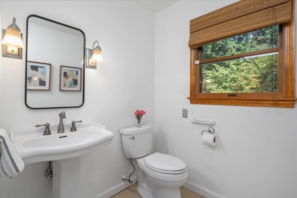 58 High Street Medfield, MA 02052 - Photo 15 of 41 a bathroom with a toilet sink and mirror