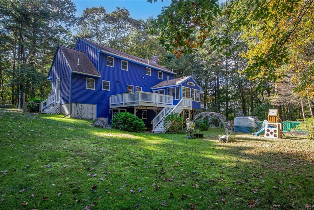 58 High Street Medfield, MA 02052 - Photo 40 of 41 a view of a house with backyard and sitting area