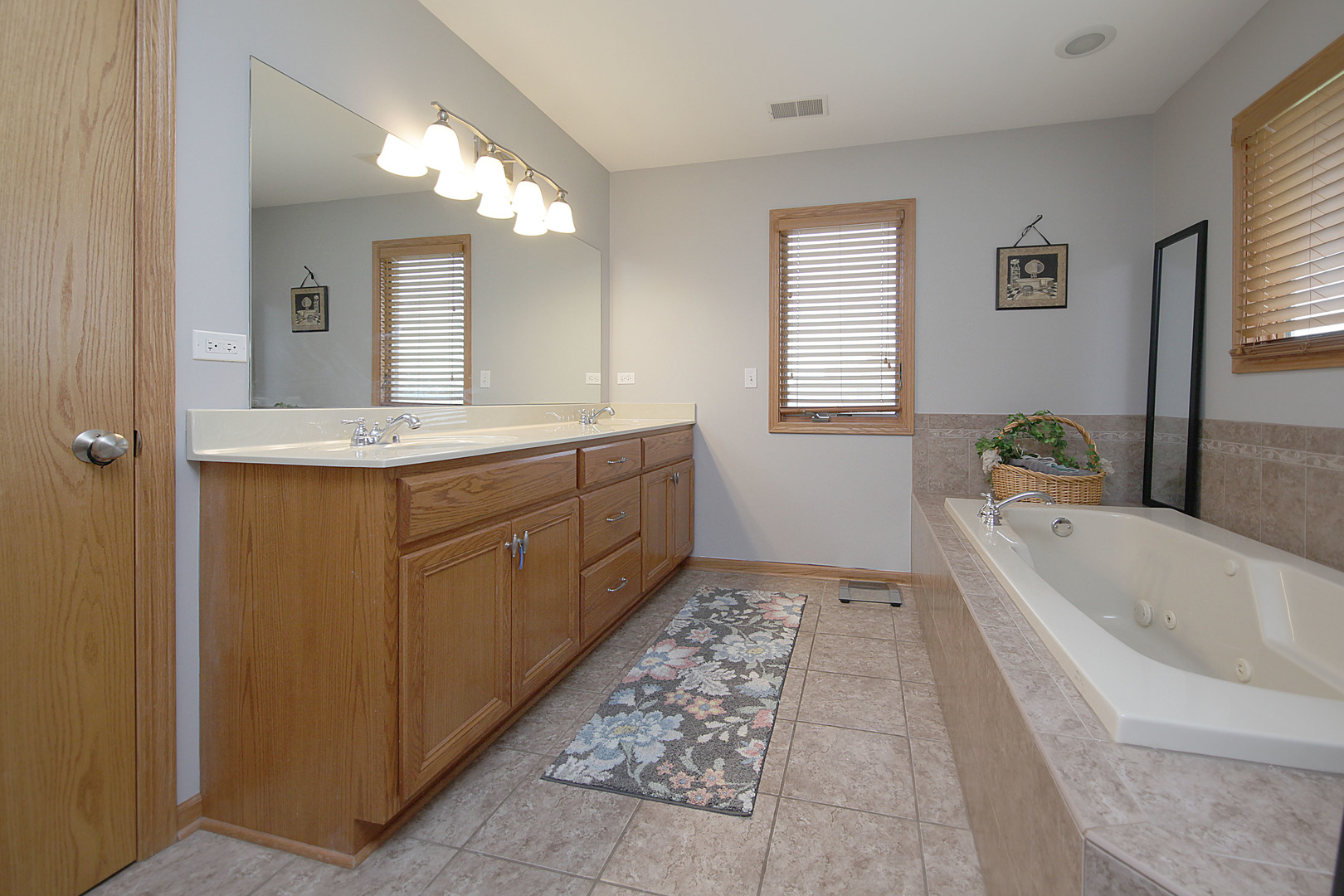 4420 West Shabbona Road Morris, IL 60450 - Photo 17 of 31 a spacious bathroom with a tub sink and mirror