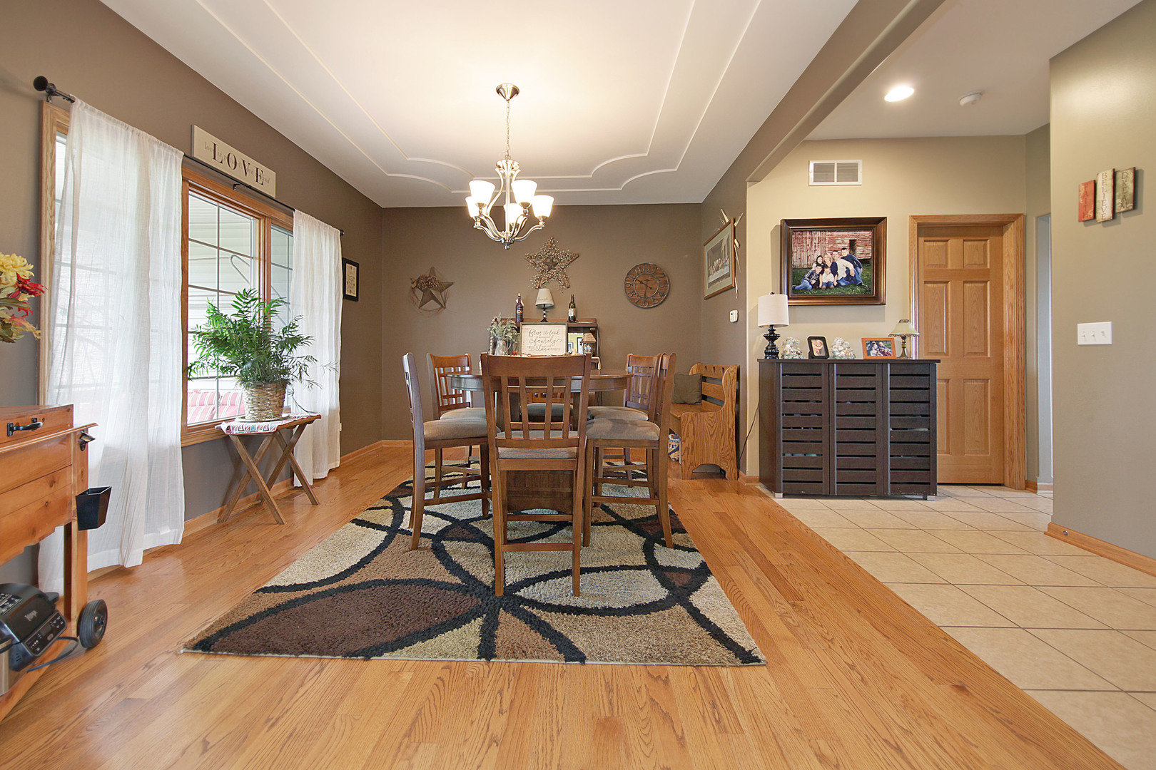 4420 West Shabbona Road Morris, IL 60450 - Photo 6 of 31 a view of a dining room with furniture window and wooden floor