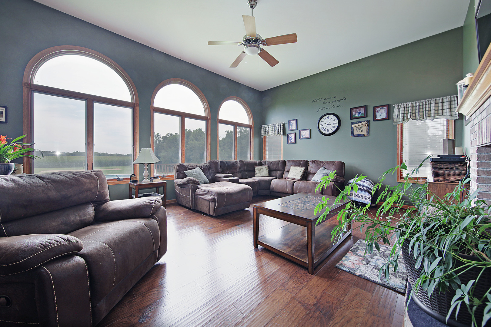 4420 West Shabbona Road Morris, IL 60450 - Photo 8 of 31 a living room with furniture and a large window