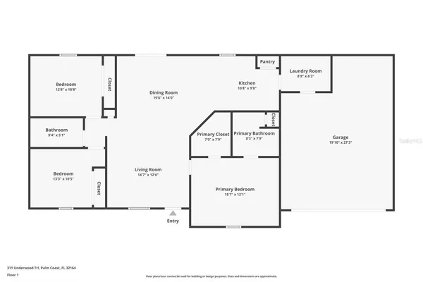 $309,900 | 311 Underwood Trail, Palm Coast, FL 32164