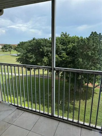 a view of a balcony