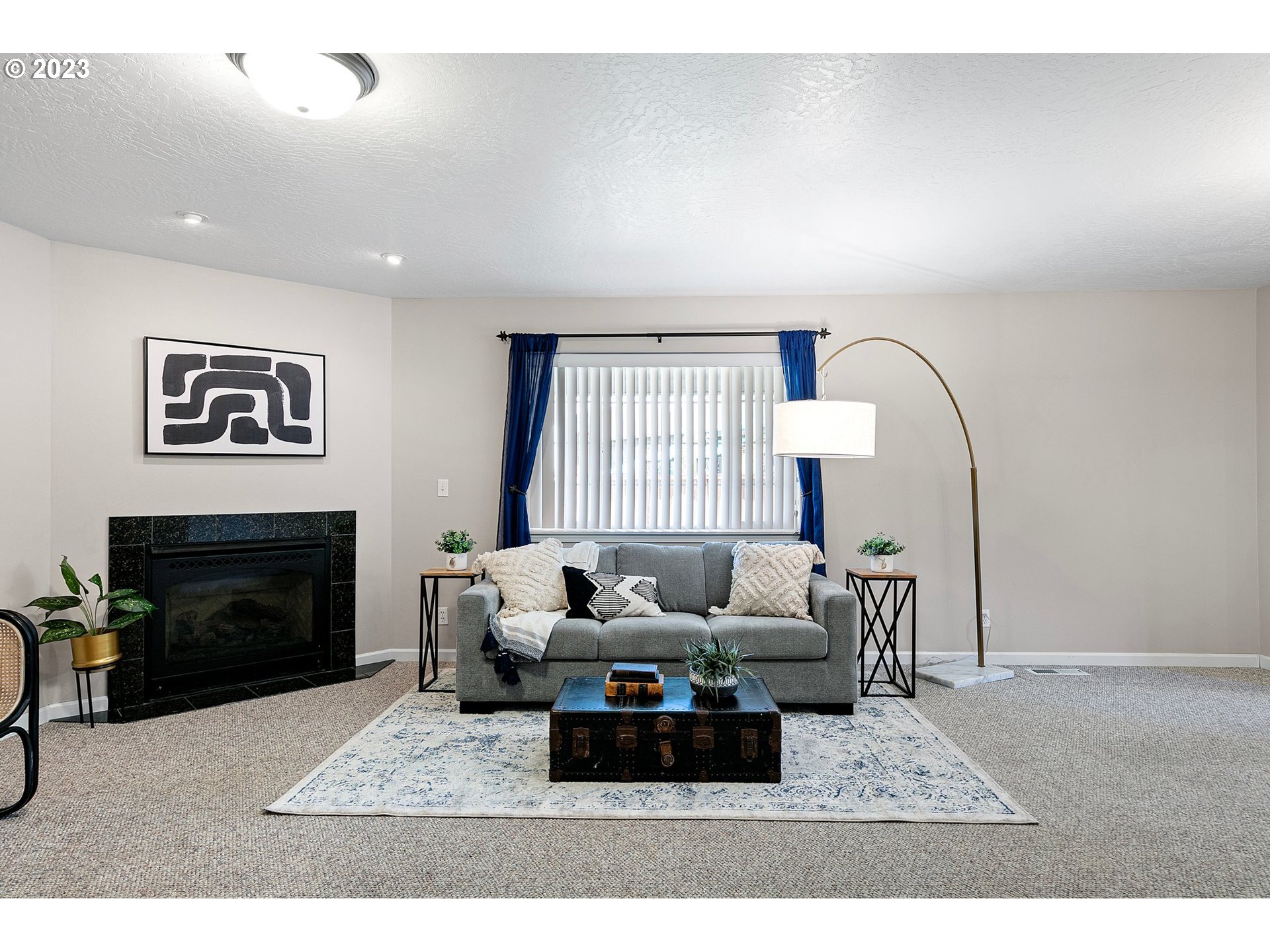 1038 Diamond Street Springfield, OR 97477 - Photo 8 of 48 a living room with furniture and a fireplace