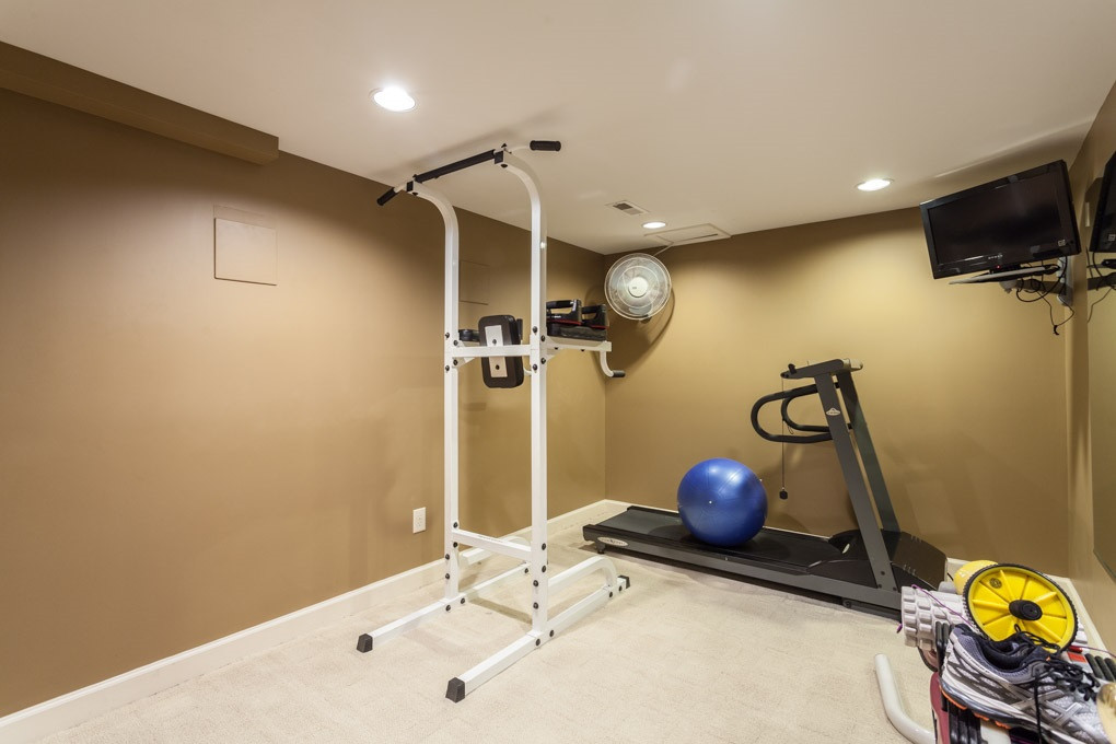 12340 Canolder Street Raleigh, NC 27614 - Photo 28 of 30 A full bath is located in the basement across the hall from the exercise room. Exercise Room