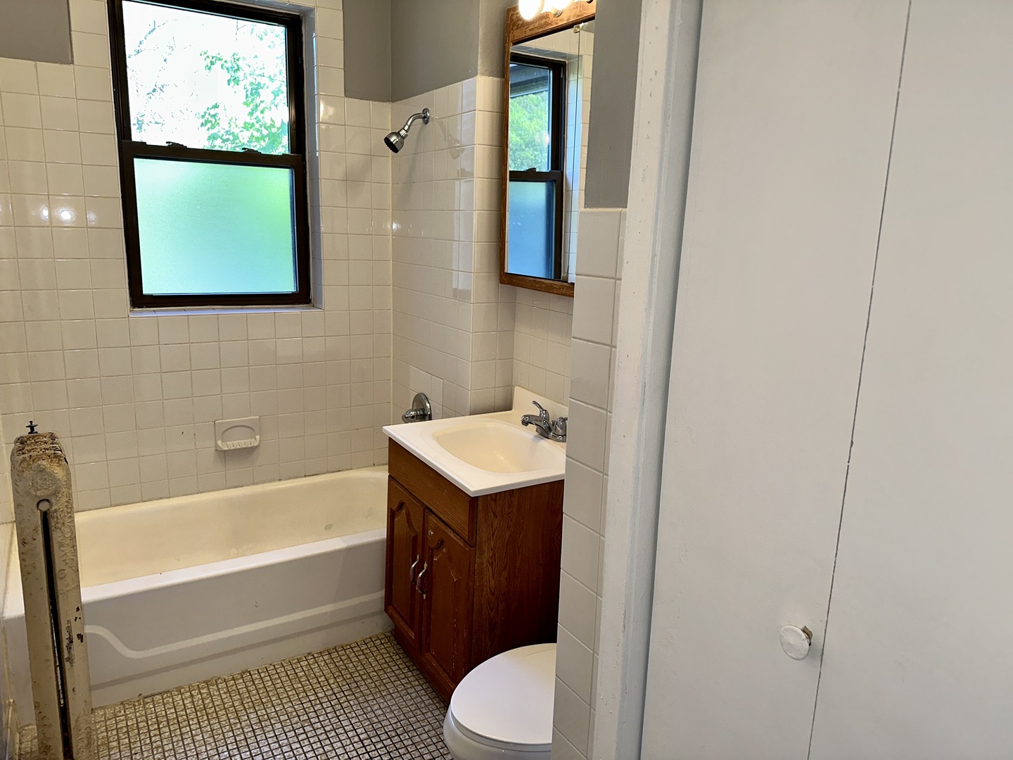 2207 East 67th Street, Unit 2 Chicago, IL 60649 - Photo 4 of 13 a bathroom with a sink and a mirror