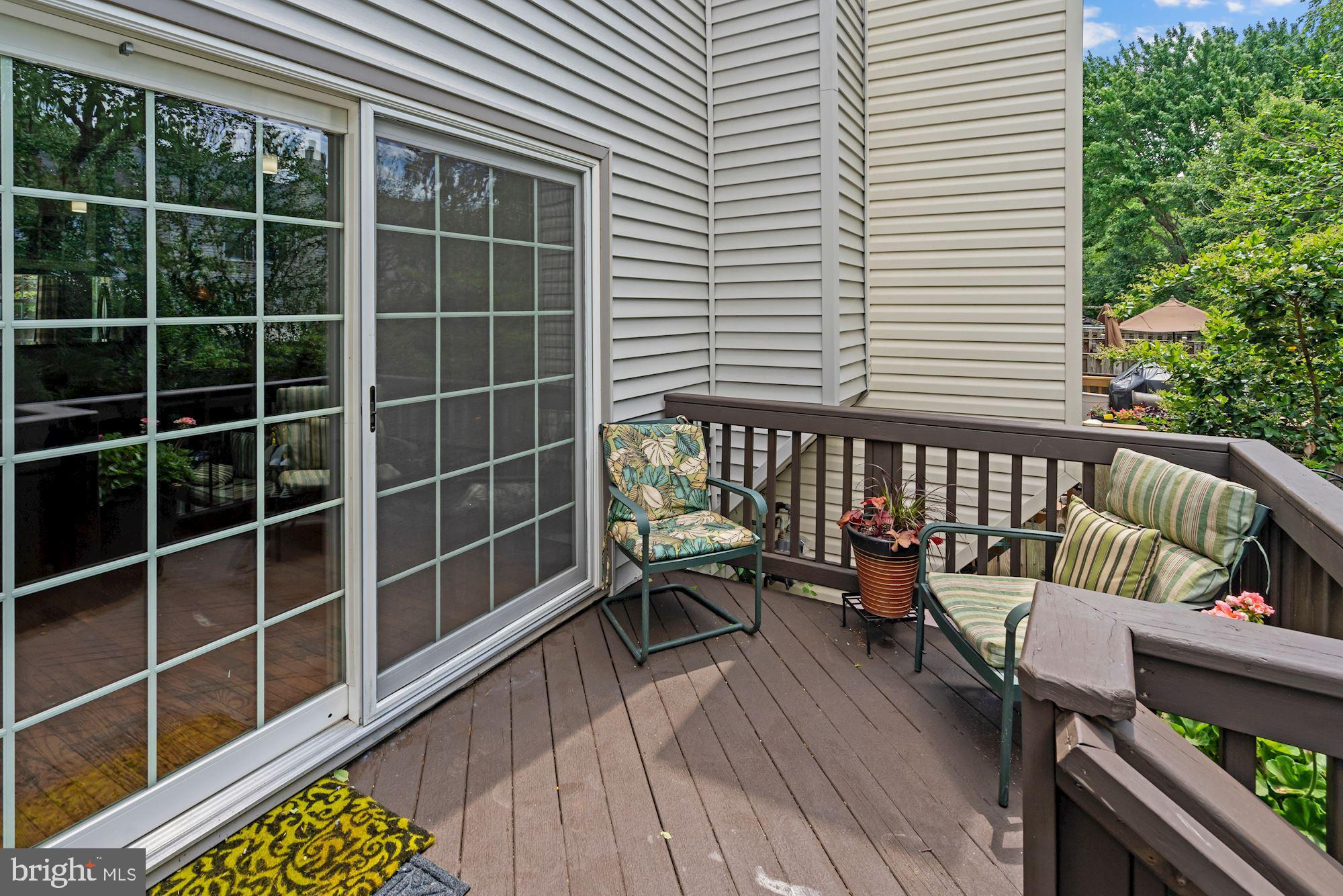 7204 Stover Drive Alexandria, VA 22306 - Photo 24 of 27 Large patio with native plantings