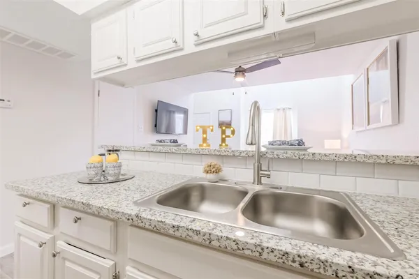 a close view of sink and tap