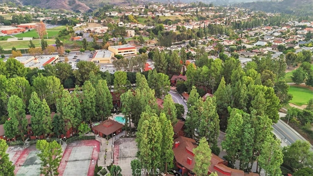 300 South Prospectors Road, Unit 29 Diamond Bar, CA 91765 - Photo 34 of 37 an aerial view of residential houses with outdoor space and trees
