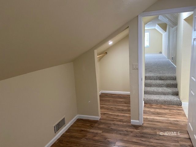 25965 Highway 243, Unit E Idyllwild, CA 92549 - Photo 12 of 17 a view of a hallway with wooden floor and entryway