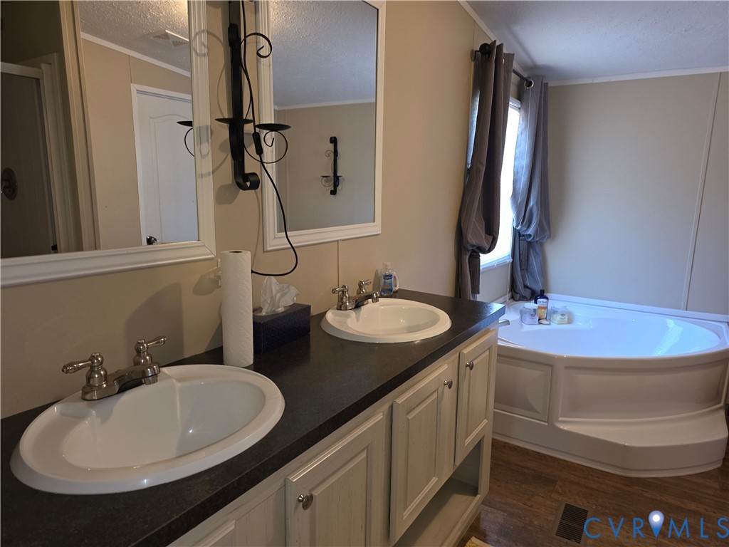 1585 Ullainee Road Caret, VA 22436 - Photo 6 of 10 a bathroom with a sink and a mirror
