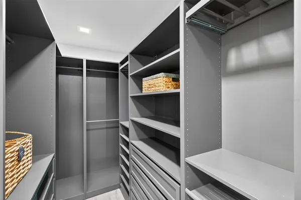 a room with storage and utility