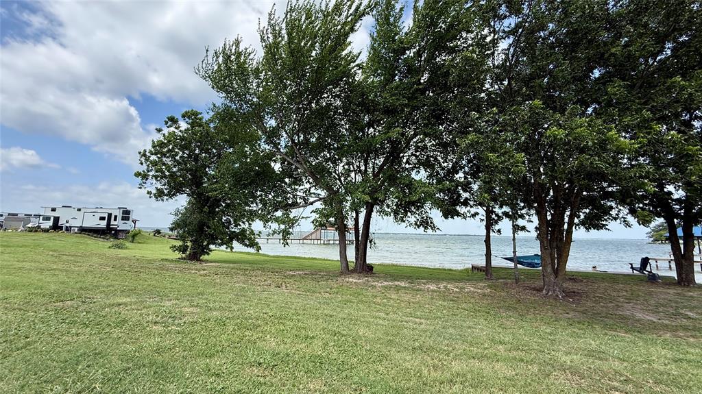 5136 Peninsula Road Kerens, TX 75144 - Photo 11 of 40 Mature trees provide shade near the shoreline.