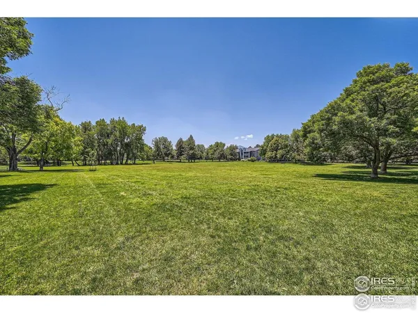 a view of a green field